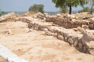 The long (30m) wall of what Yossi Garfinkel is calling a palace of David.